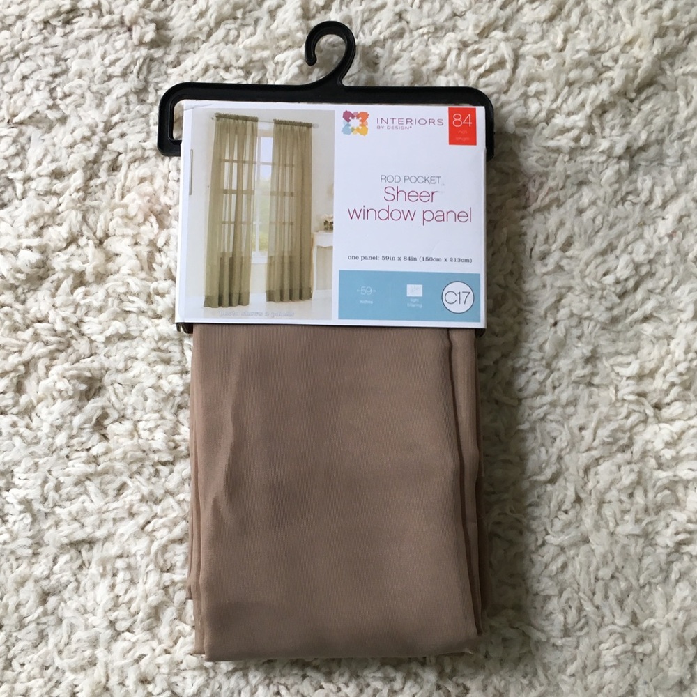 6 sheer curtain panels